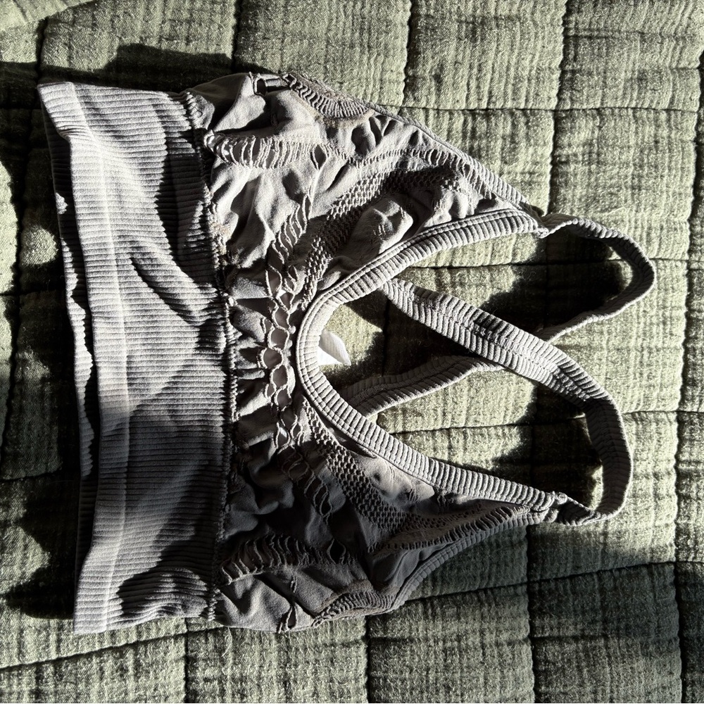 Balance Athletica/ Vitality Grey Sports Bra